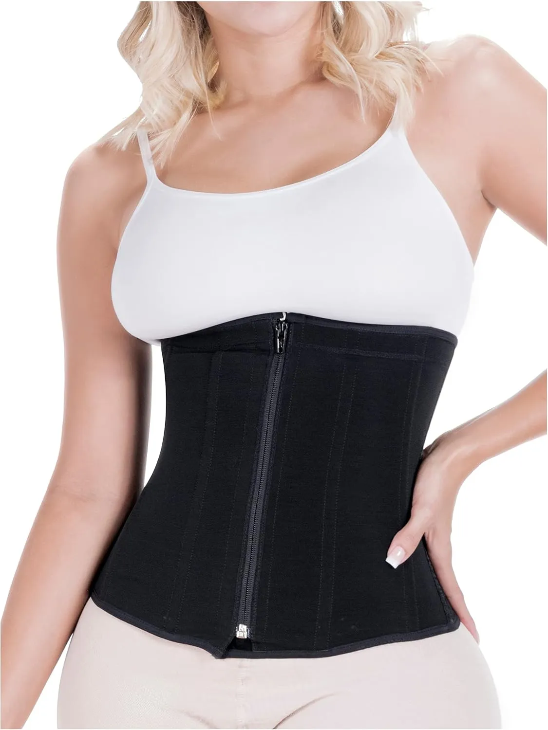 Sonryse 023ZL Fajas Colombianas Reductoras y Moldeadoras Open Bust Tummy Control Compression Waist Cincher Women