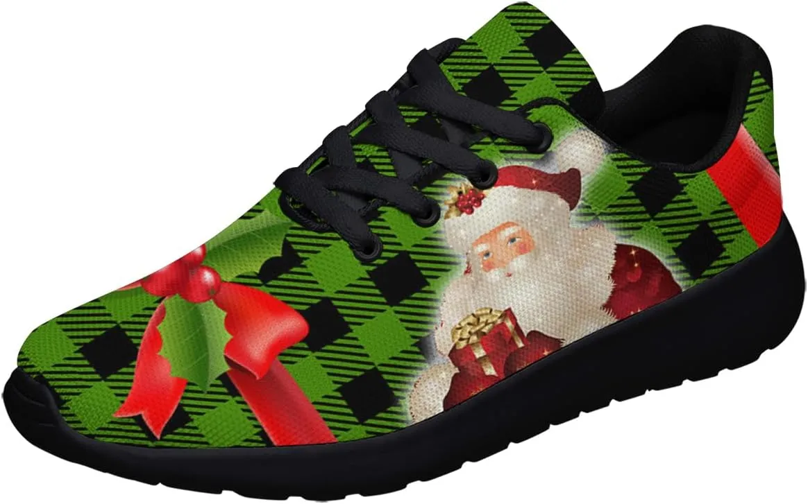 Sonzj-II Christmas Shoes Women Running Shoes Men Lightweight Walking Sneakers Mesh Athletic Sport Shoes