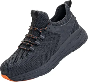 Steel Toe Shoes for Men Women,Slip On Work Safety Proof Sneakers Lightweight Comfortable for Resistant Industrial & Construction