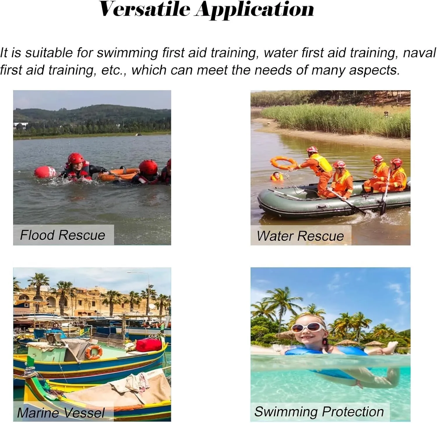 Swimming Life Saving Training Dummy Large, 39.4in Water Simulation Rescue Dummys for Pool, Oceans/Lakes Drowning Prevention Teaching Tools Kids, Orange & Yellow PE(Orange)