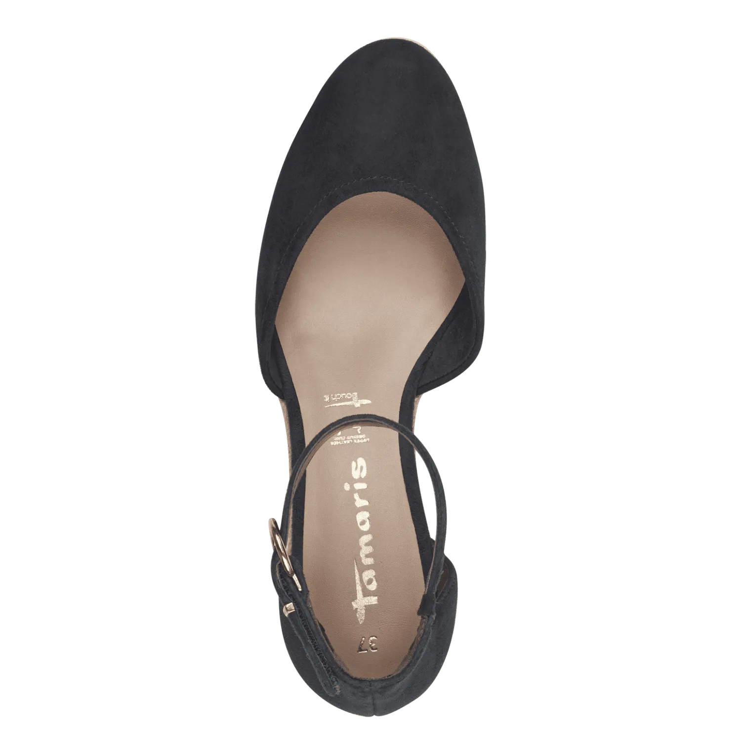 Tamaris Ladies Ankle Strap Espadrille Wedge Shoe 22309-42 805