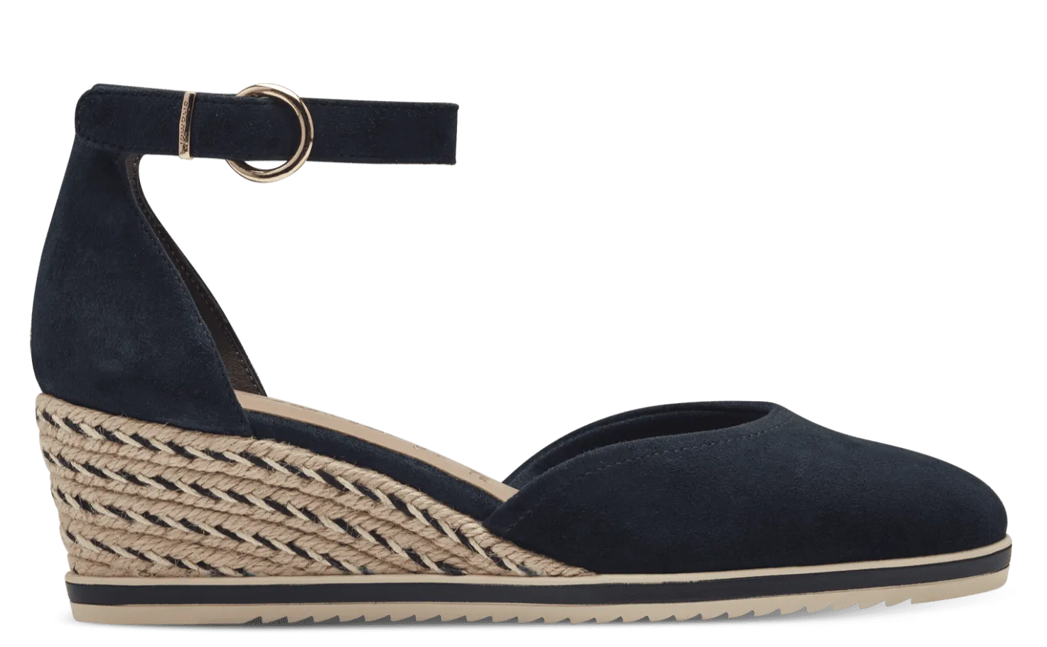 Tamaris Ladies Ankle Strap Espadrille Wedge Shoe 22309-42 805