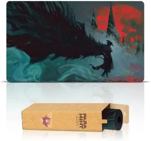 The Raven's Nightmare (Stitched) - MTG Playmat by Anato Finnstark, Bloodborne - Compatible with Magic The Gathering Playmat - Play MTG, YuGiOh, TCG - Original Play Mat Art Designs