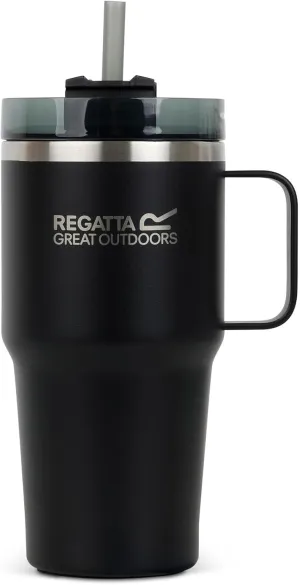 Thermulate Insulated 0.6L Flask Carry Handle Cup - Black
