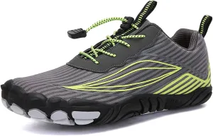 Tongzone Mens Womens Barefoot Trail Running Shoes Wide Toe Box Zero Drop Cross-Trainer Walking