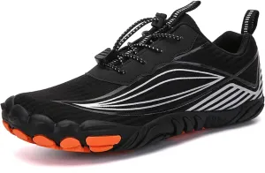 Tongzone Mens Womens Barefoot Trail Running Shoes Wide Toe Box Zero Drop Cross-Trainer Walking