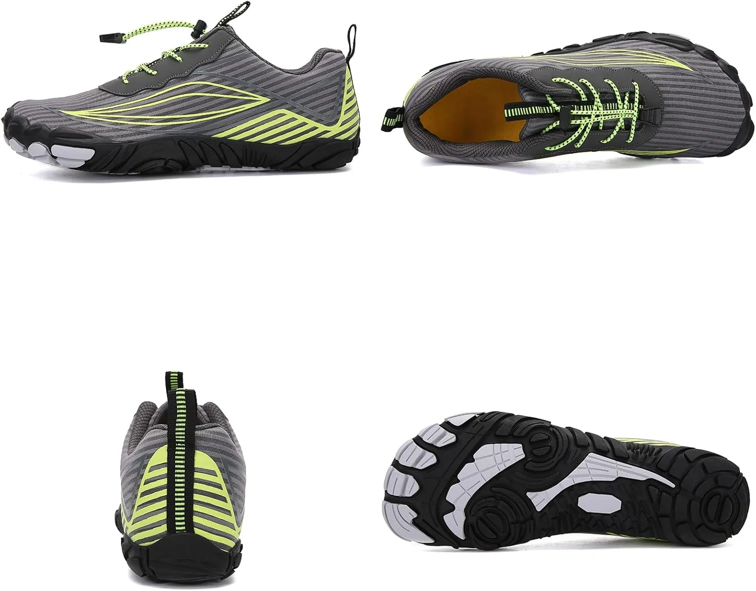 Tongzone Mens Womens Barefoot Trail Running Shoes Wide Toe Box Zero Drop Cross-Trainer Walking