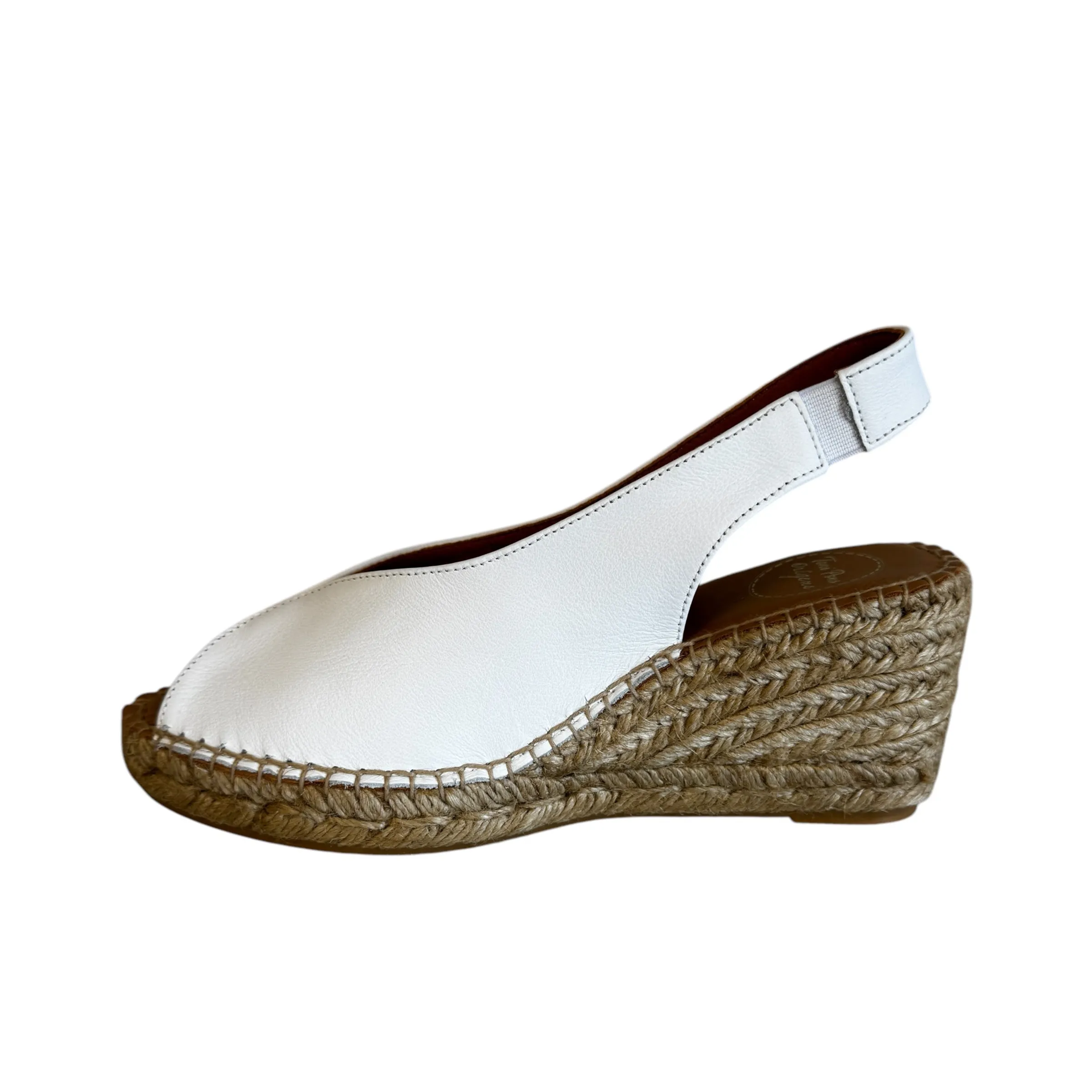 Toni Pons Laila-P White Leather Espadrille
