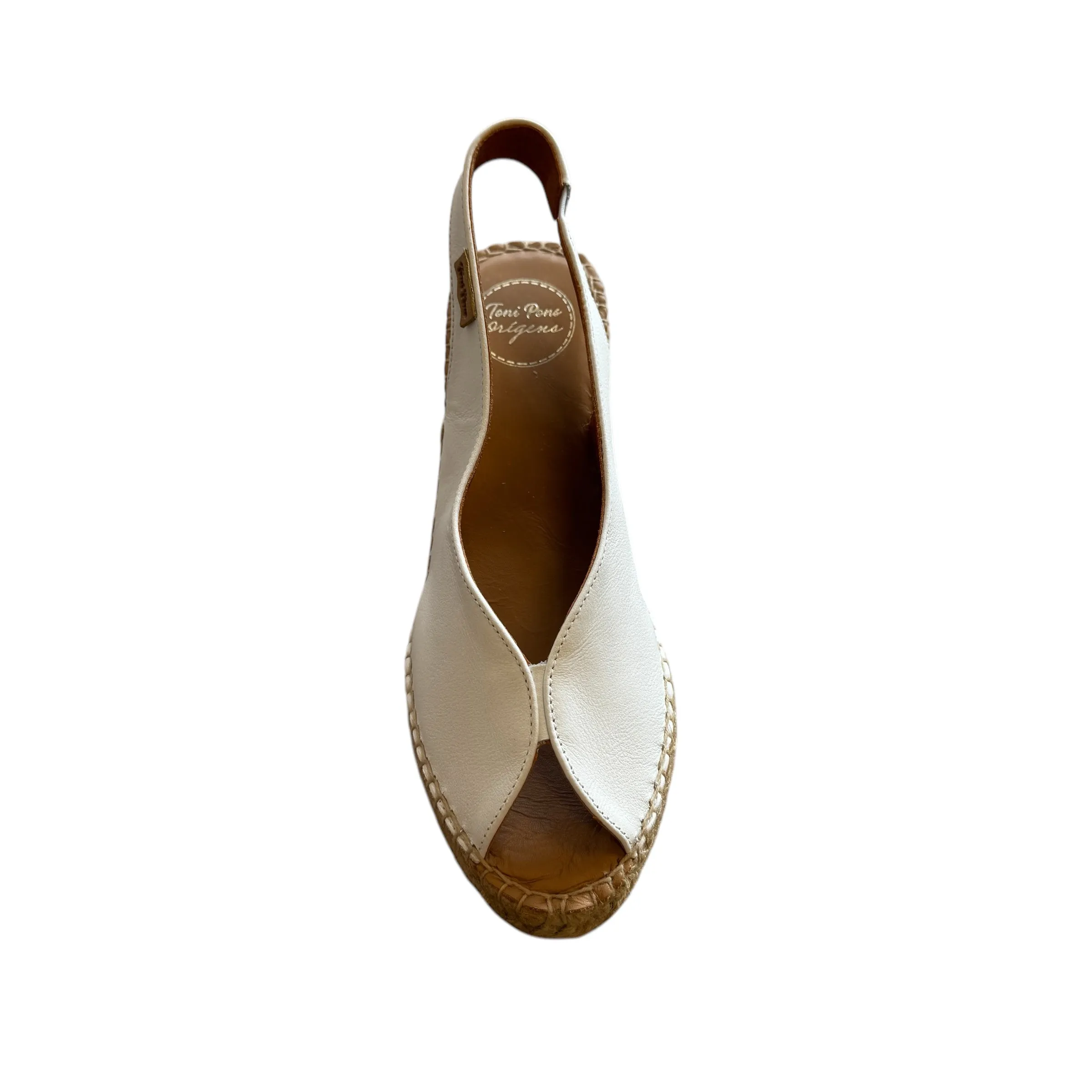 Toni Pons Laila-P White Leather Espadrille