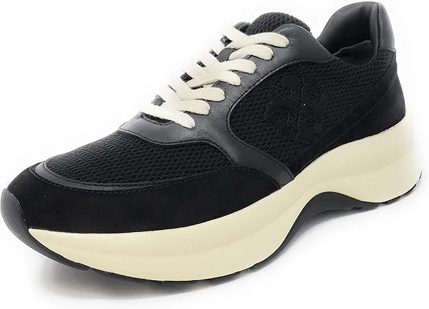 Tory Burch Women's Kick Trainer Fashion Sneakers (Perfect Black, US Footwear Size System, Adult, Women, Numeric, Medium, 7.5)