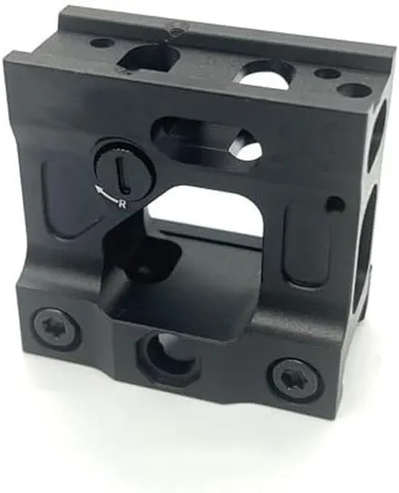 UN Red Dot Riser Mount for T1 T2 Red Dot Reflex Sight & Universal FTC Flip Up Magnifier Scope Mount for G33 G43 G45 3X Mirco6X Etc Magnifier Combo, at 2.26” Optical Centerline Height, BK