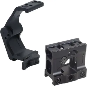 UN Red Dot Riser Mount for T1 T2 Red Dot Reflex Sight & Universal FTC Flip Up Magnifier Scope Mount for G33 G43 G45 3X Mirco6X Etc Magnifier Combo, at 2.26” Optical Centerline Height, BK