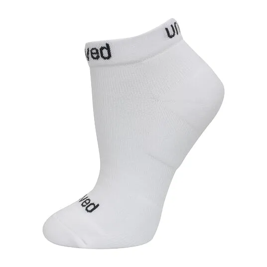 Unived Performance Sock for Runners & Athletes | No Show – NS2 - White