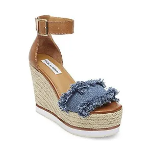 Valley Wedge Sandal Denim Fabric 6 M Us