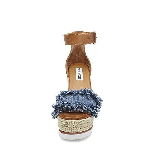 Valley Wedge Sandal Denim Fabric 6 M Us