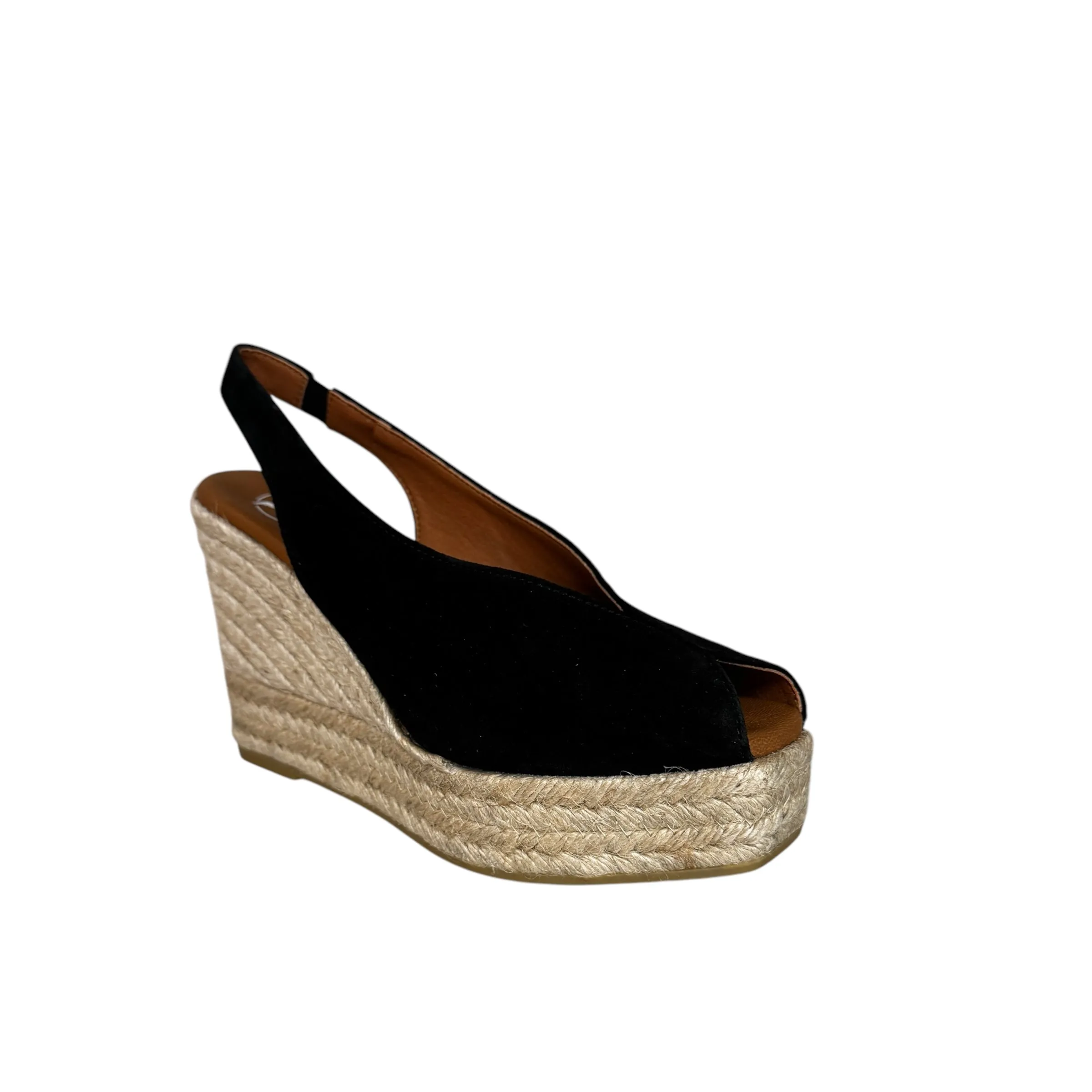 Viguera Vitelo Black Espadrille Espadrille Sandal