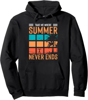 Vintage Summer never ends Pullover Hoodie
