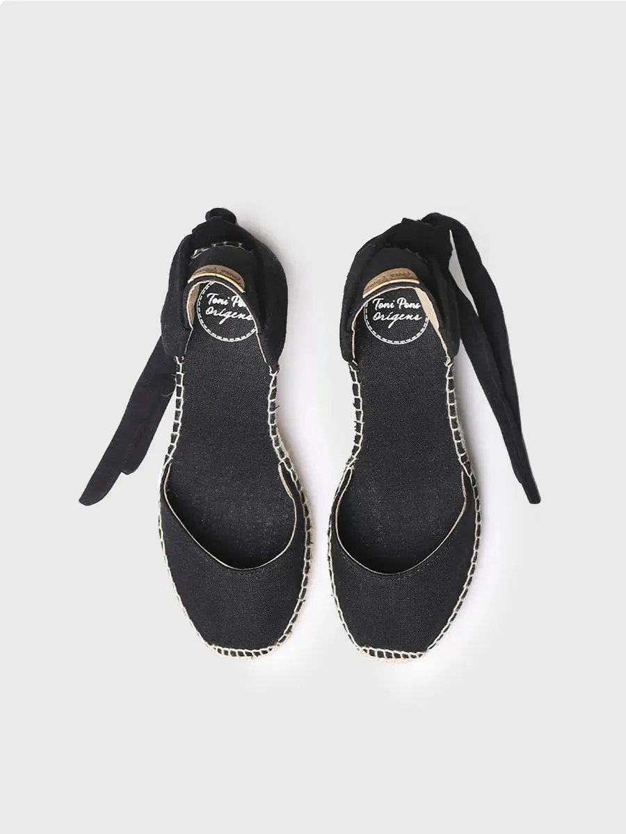 Wedge espadrilles with ribbons - JULIA