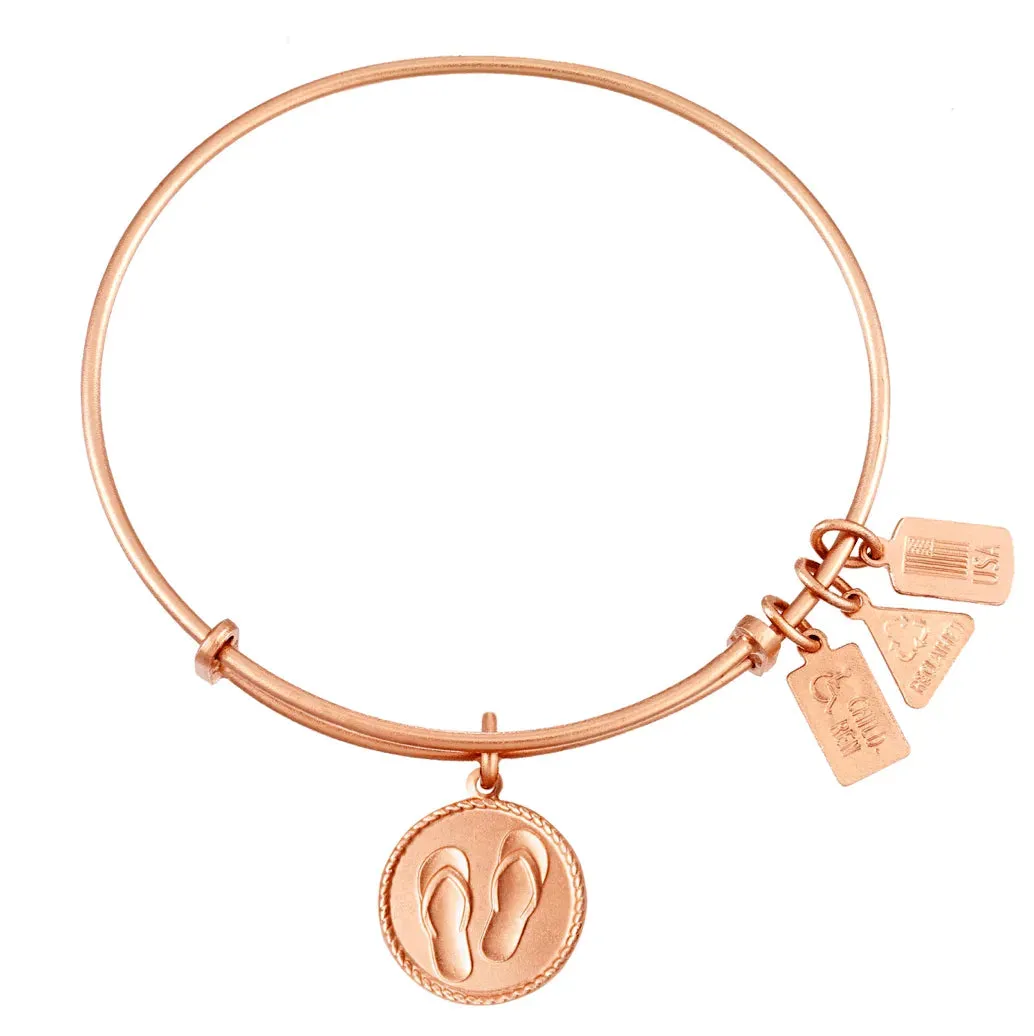 Wind and Fire Rose Gold "Flip Flop" Bracelet