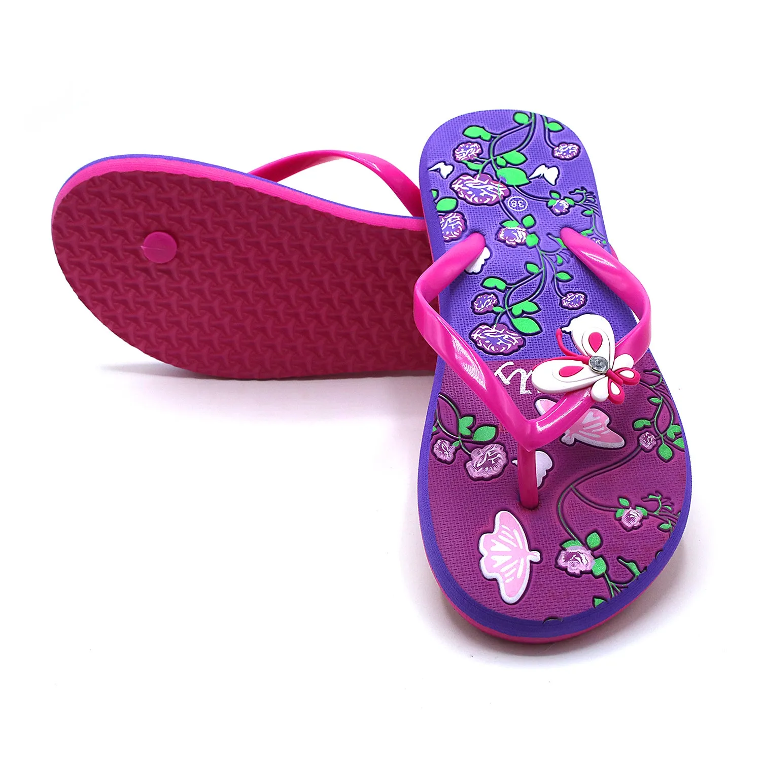Women's Flip Flop Slipper - Dark Pink