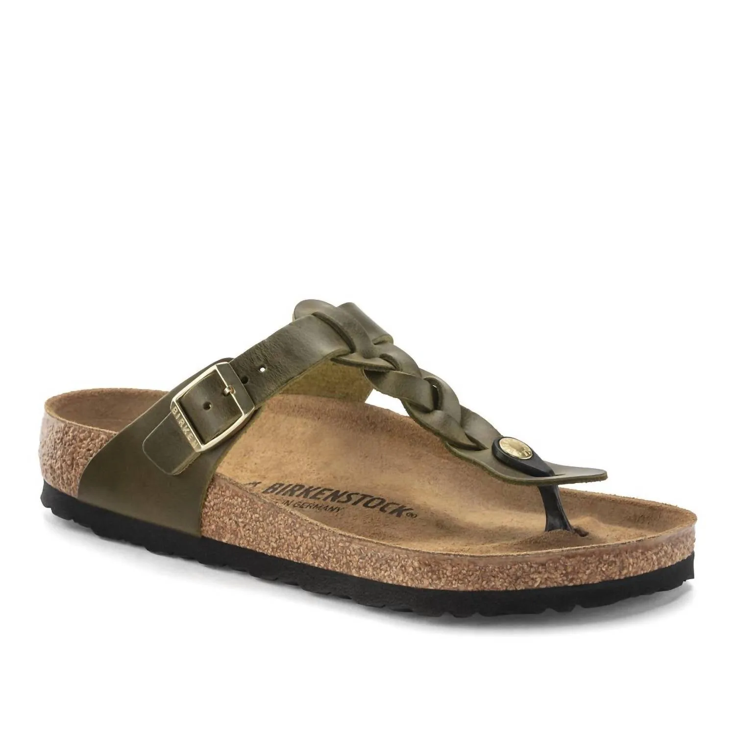 Women's Gizeh Braided Sandal In Olive